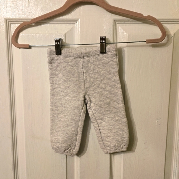 Janie and Jack Grey Quilted Sweatpants Size 6-12M - Picture 1 of 2